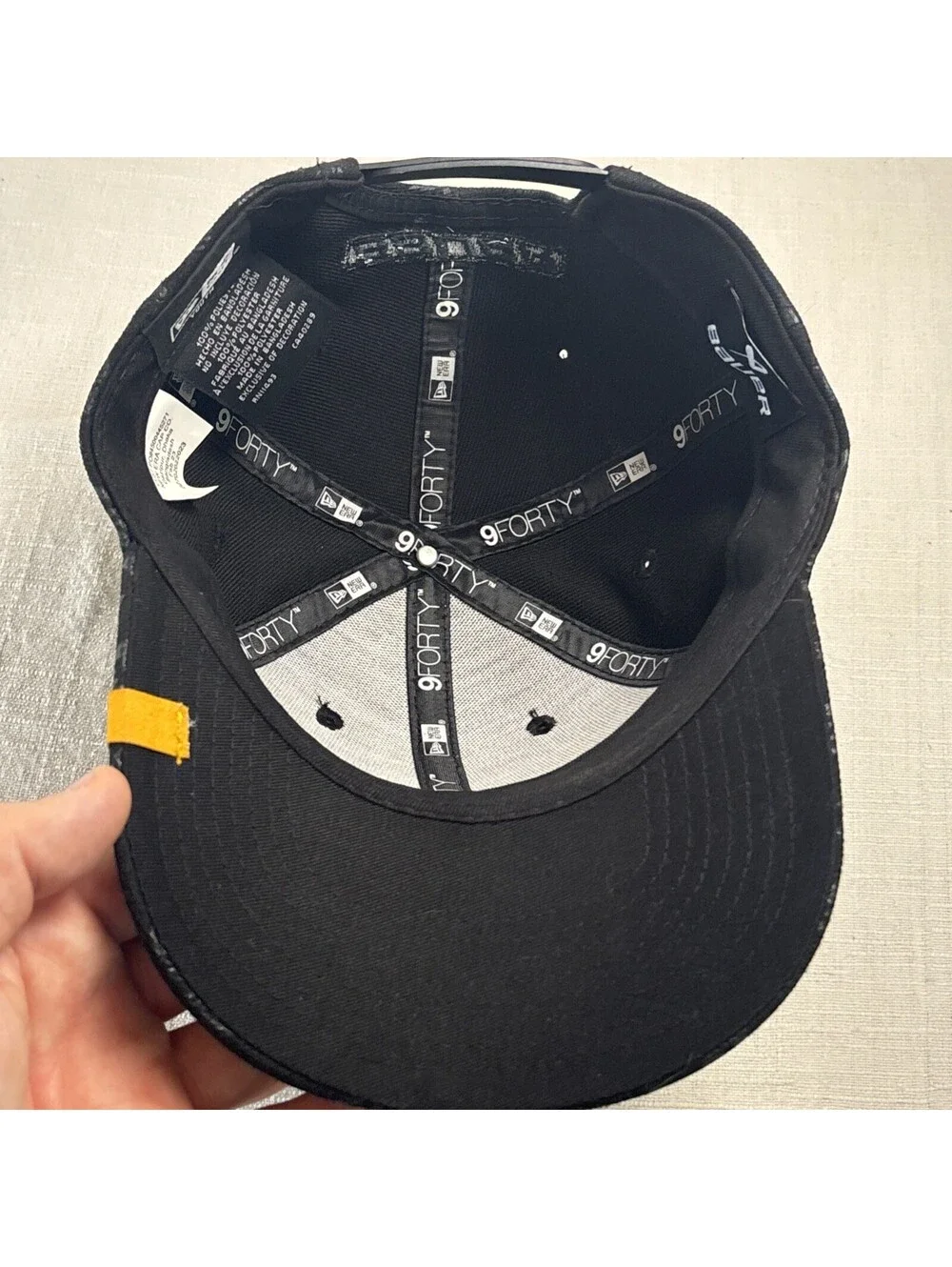 Bauer New Era 9Forty Full Print Adult Size Snapback-Black